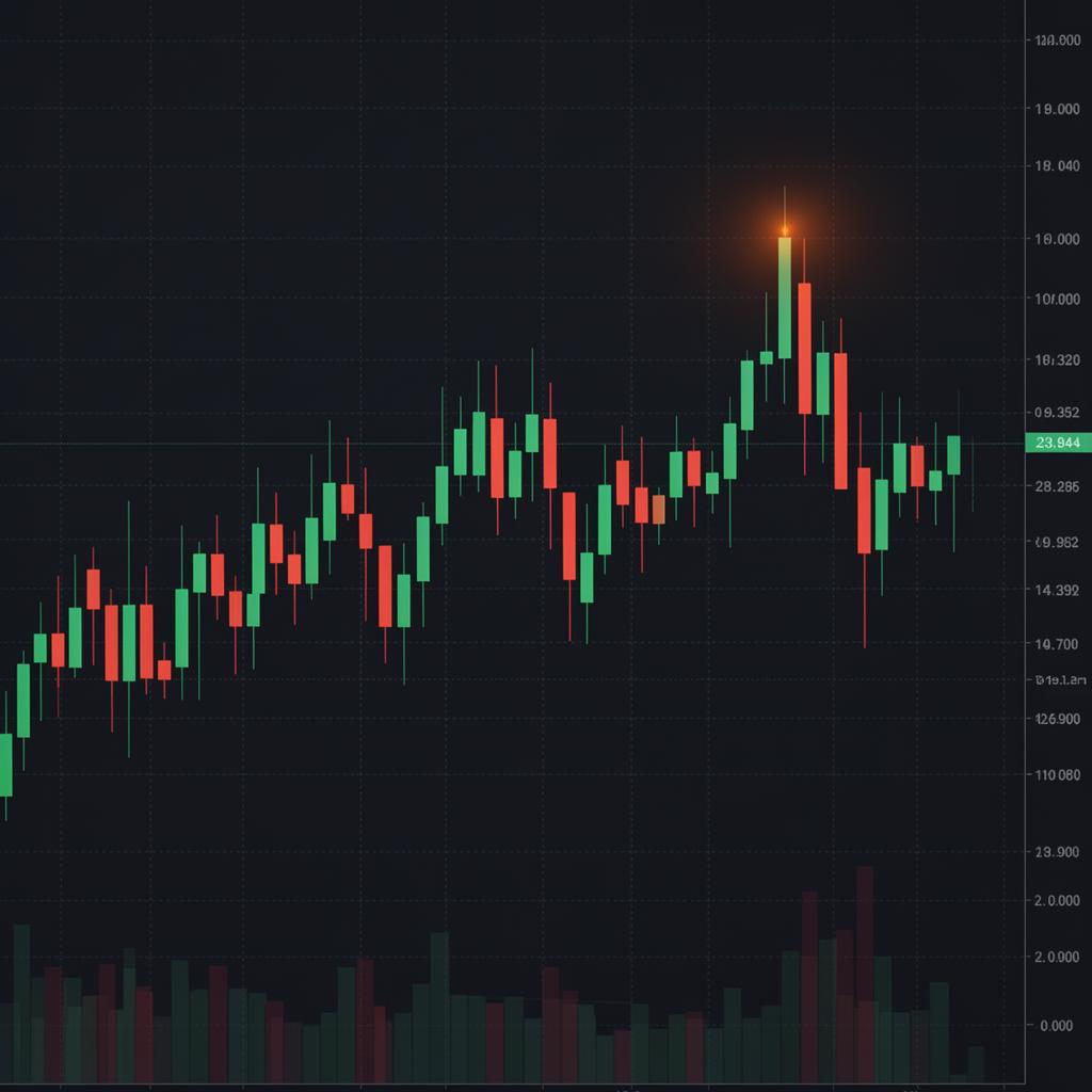 Standard OHLC candlestick chart with raw price action